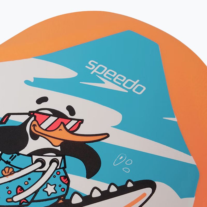 Plaukimo lenta Speedo Turtle Printed Float chima azure blue/fluro orange 4