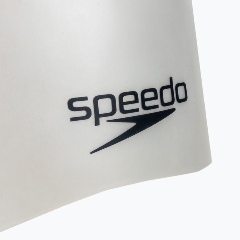 Speedo paprastoji silikoninė sidabrinė plaukimo kepuraitė 8-7098414572 3