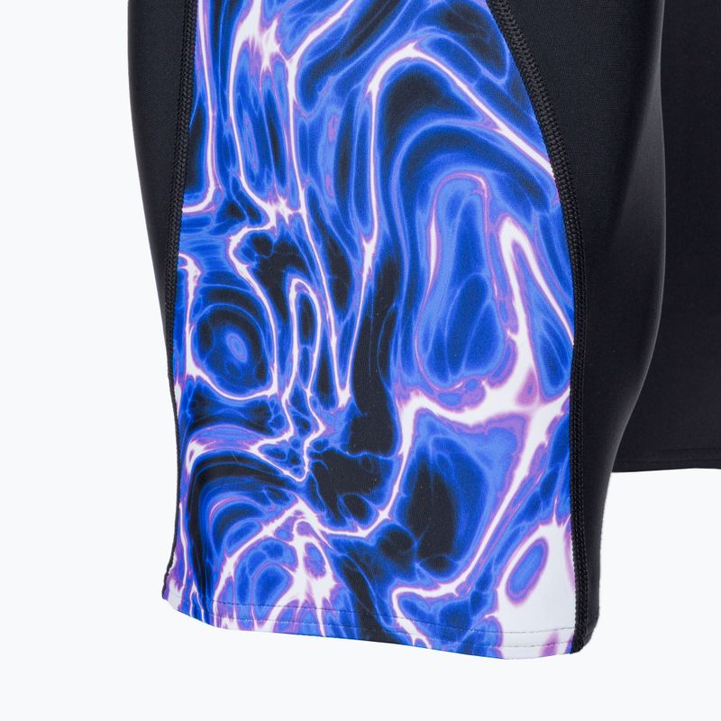 Vyriškos Speedo Allover Digi V-Cut maudymosi kelnės juodos/mėlynos spalvos 4