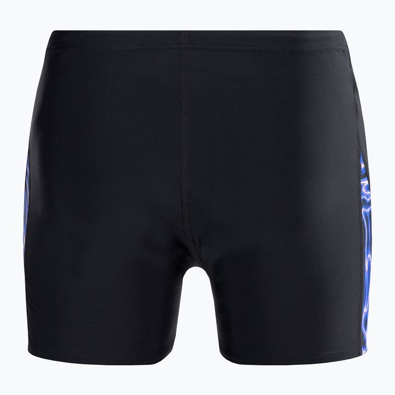 Vyriški Speedo Allover Digi V-Cut maudymosi bokseriai juoda/mėlyna 2