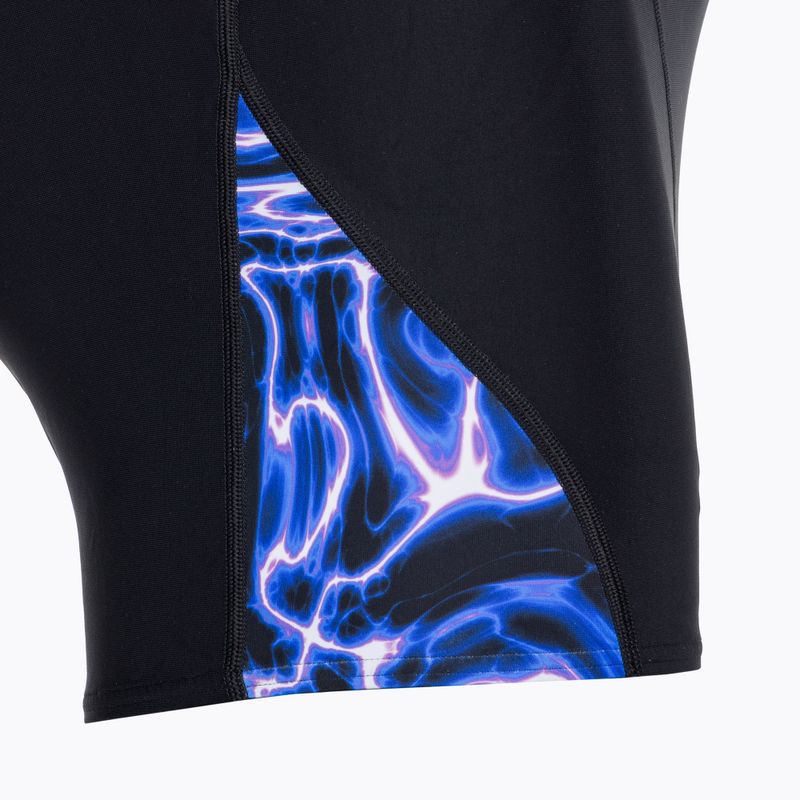 Vyriški Speedo Allover Digi V-Cut maudymosi bokseriai juoda/mėlyna 3