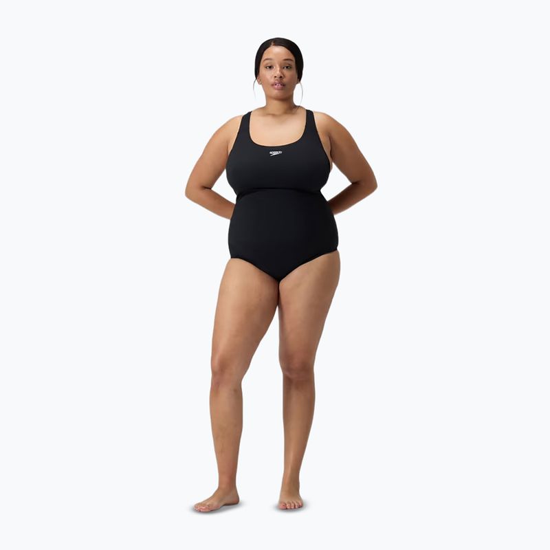Moteriškas vientisas plaukimo kostiumėlis Speedo Endurance+ Medalist Plus Size black 2