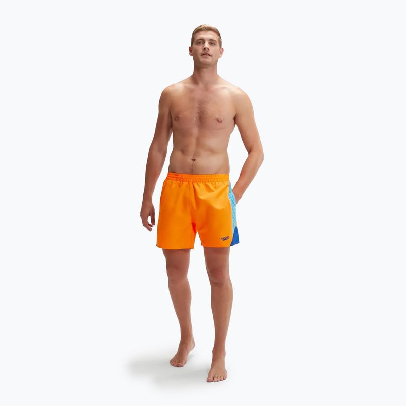 Vyriški maudymosi šortai Speedo Hyperboom Splice 16" mandarin peel/picton blue/true cobalt 5
