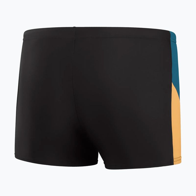 Vyriškos maudymosi trumpikės Speedo Dive black/dark teal/mandarin Peel 2