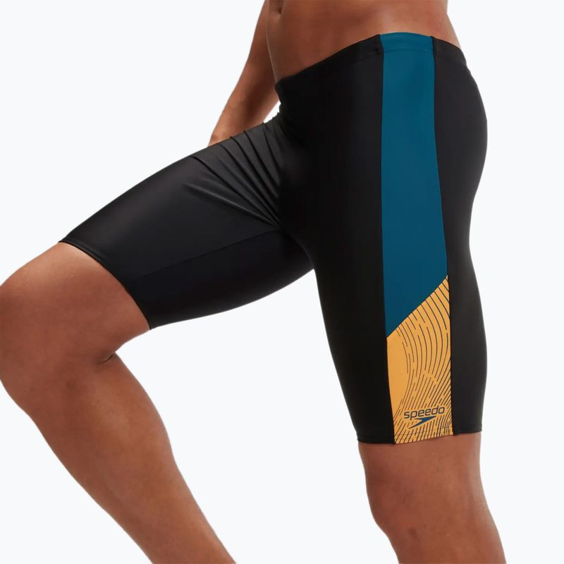 Vyriški maudymosi šortai Speedo Dive black/dark teal/mandarin Peel 6