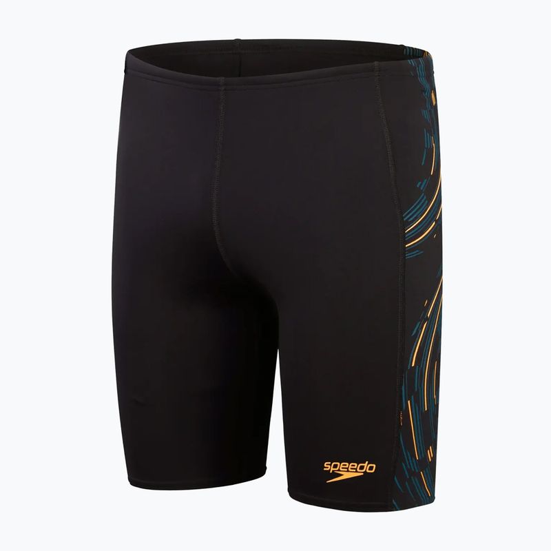 Vyriški maudymosi šortai Speedo Tech Panel black/mandarin peel/dark teal