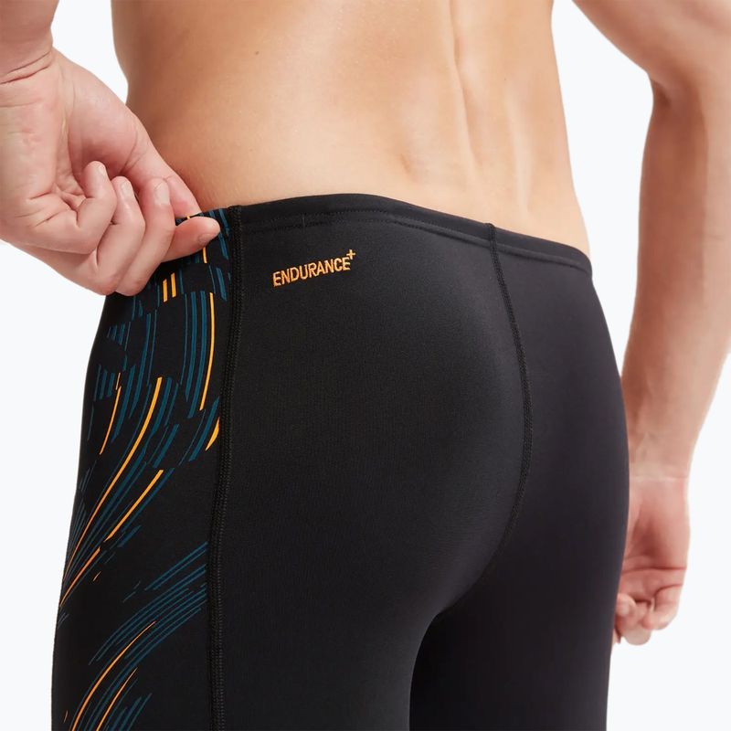 Vyriški maudymosi šortai Speedo Tech Panel black/mandarin peel/dark teal 8