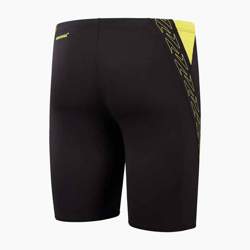 Vyriški plaukiojimo šortai Speedo Hyper Boom Splice black/lemon drizzle 2