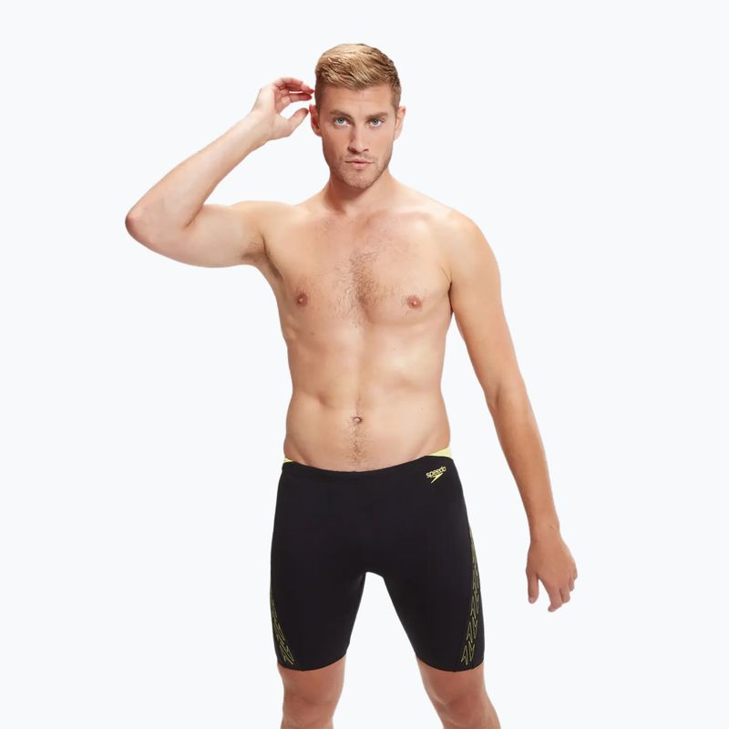 Vyriški plaukiojimo šortai Speedo Hyper Boom Splice black/lemon drizzle 5