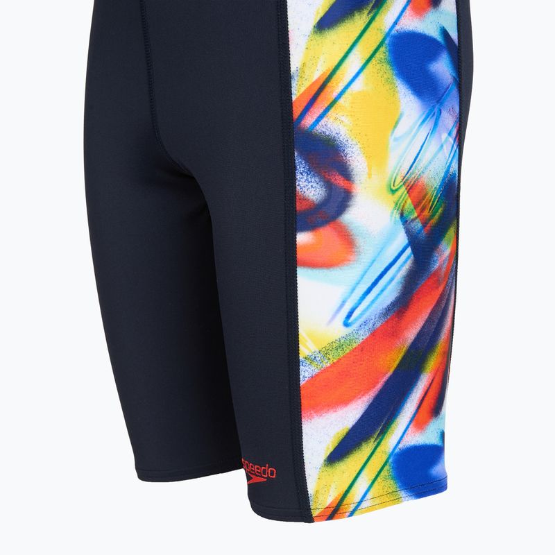 Vaikiški plaukimo šortai Speedo Digital Panel Jammer black/red 3