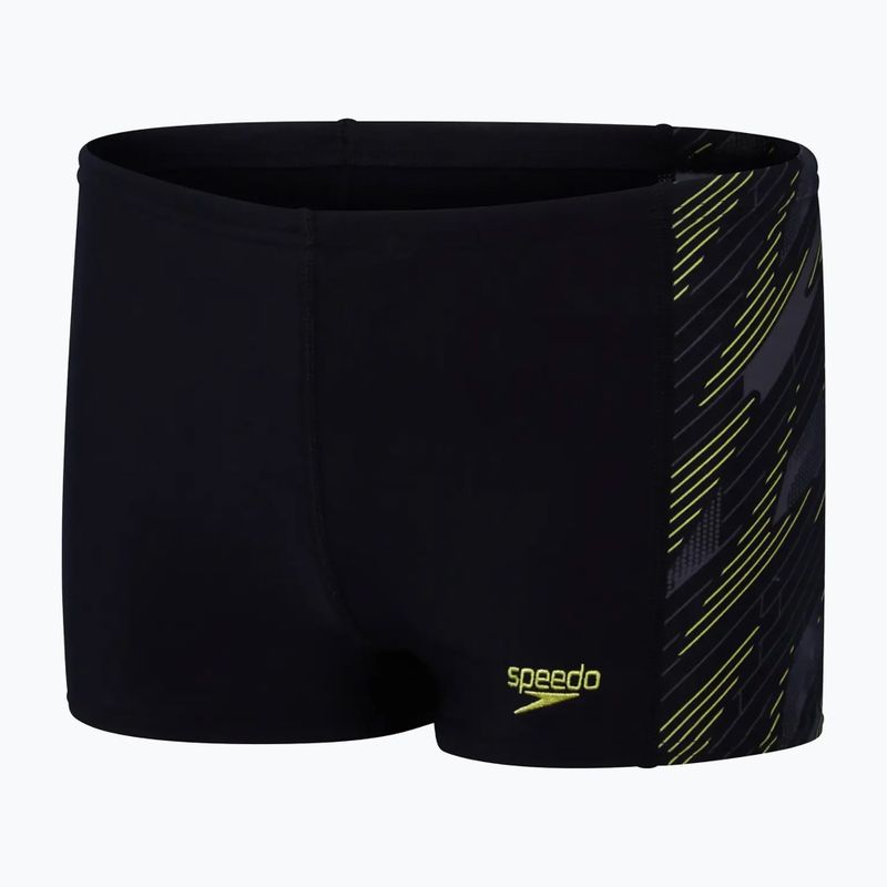 Vaikiškos maudymosi trumpikės Speedo Hyperboom black/lemon drizzle/usa charcoal