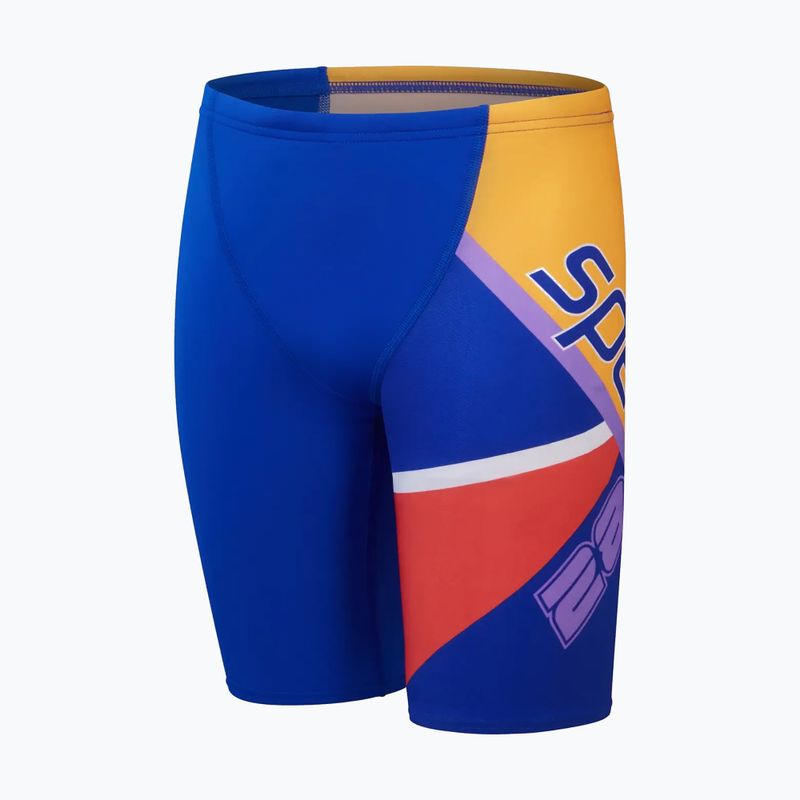 Vaikiški maudymosi šortai Speedo Placement V Cut Digital true cobalt/watermelon/sweep purple