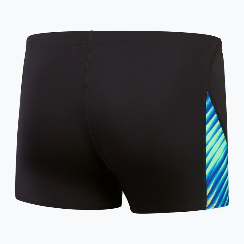 Vyriškos maudymosi trumpikės Speedo Allover Digital V-Cut Aquashort black/true cobalt 2