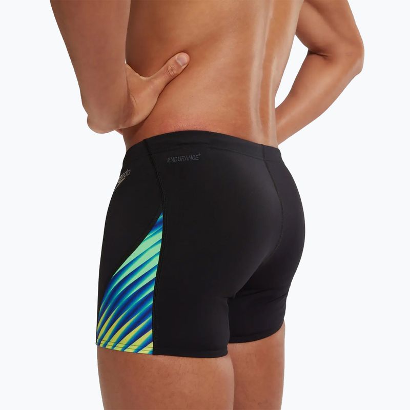 Vyriškos maudymosi trumpikės Speedo Allover Digital V-Cut Aquashort black/true cobalt 7