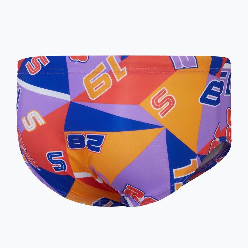 Vaikiškos maudymosi kelnaitės Speedo 13 Allover Club Training Digital Brief true cobalt/sweet purple/mandarin peel 2