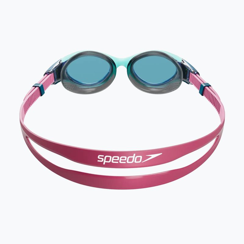 Moteriški plaukimo akiniai Speedo Biofuse 2.0 marine blue/peacock/funny pink 3