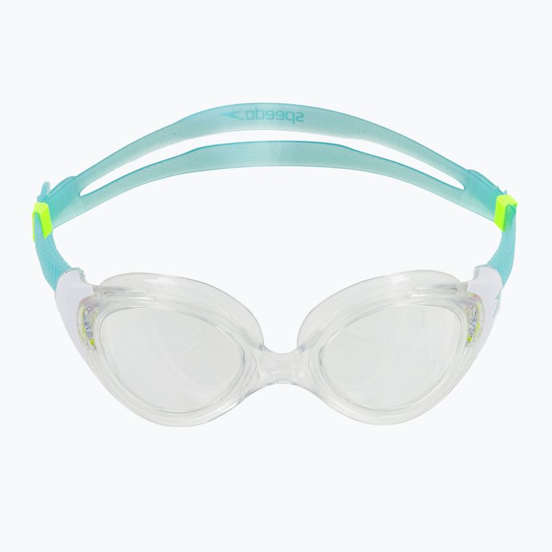 Moteriški plaukimo akiniai Speedo Biofuse 2.0 clear / white / marine blue / clear 2
