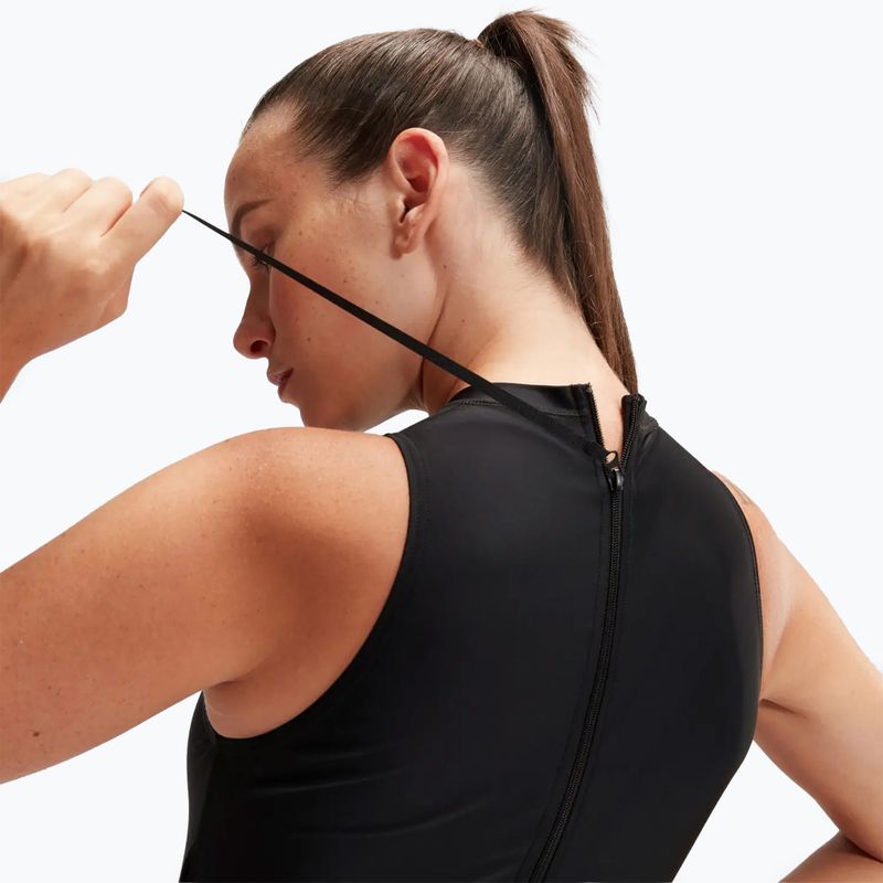 Moteriškas vientisas plaukimo kostiumas Speedo Hydrasuit black/white 9