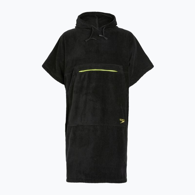 Pončas Speedo Swim Poncho S black/hyper yellow