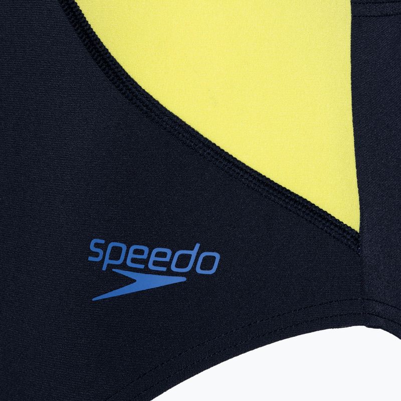 Kostiumas Speedo Colourblock Highneck Crossback true navy/sevres blue/lemon drizzle 3