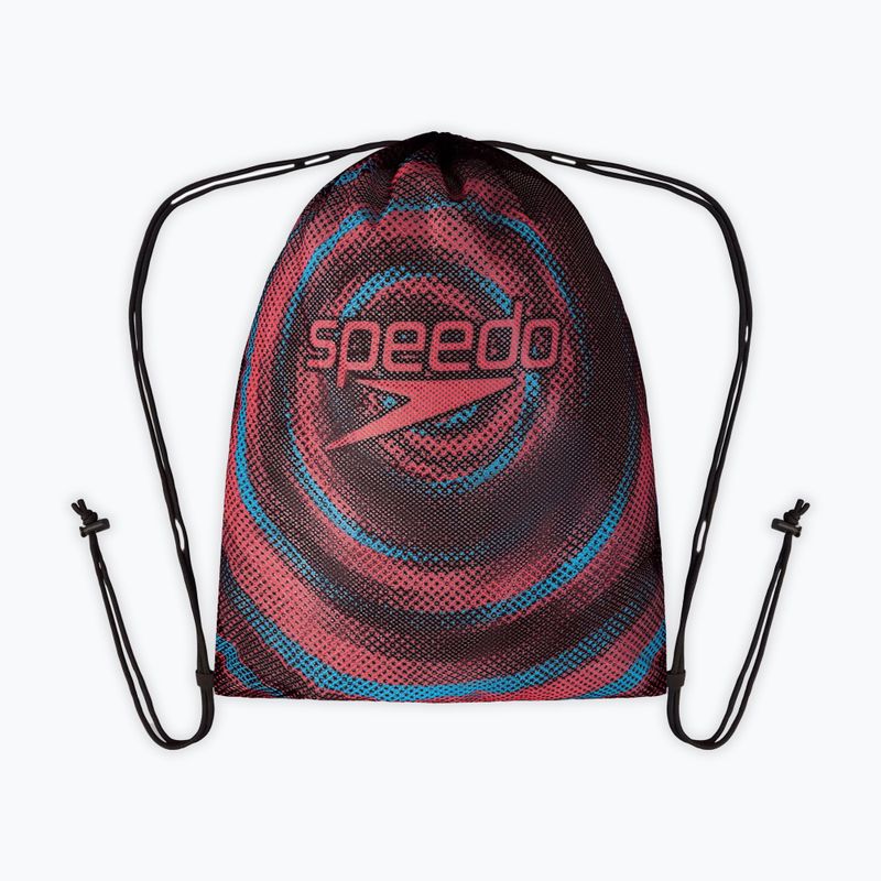 Plaukimo maišas Speedo Printed Mesh black/picton blue/siren red 2