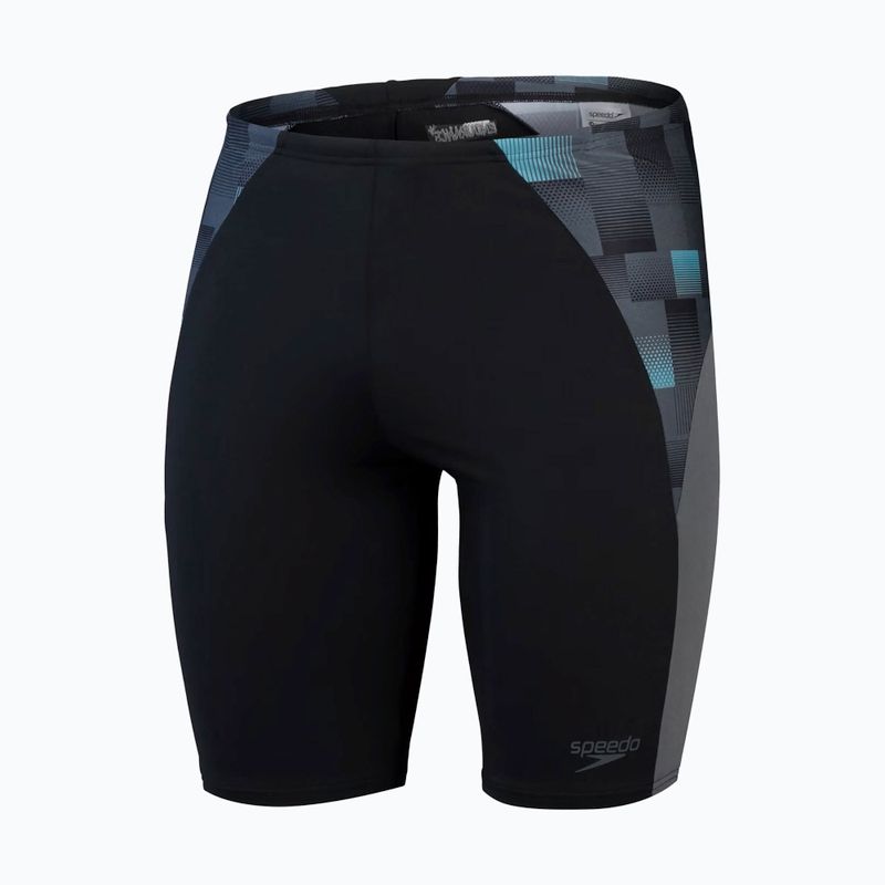 Vyriški plaukimo šortai Speedo Endurance+ MAX Splice Jammer black/usa charcoal/marine