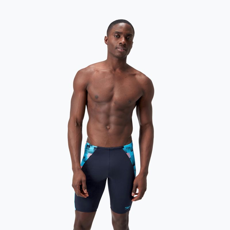 Vyriški plaukimo šortai Speedo Endurance+ MAX Splice Jammer true navy/picton blue/siren red 5