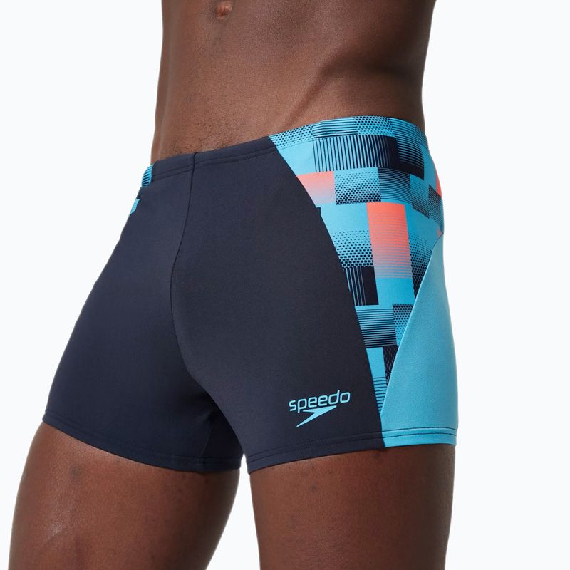 Vyriškos plaukimo trumpikės Speedo Endurance+ MAX Splice Aquashort true navy/picton blue/siren red 11