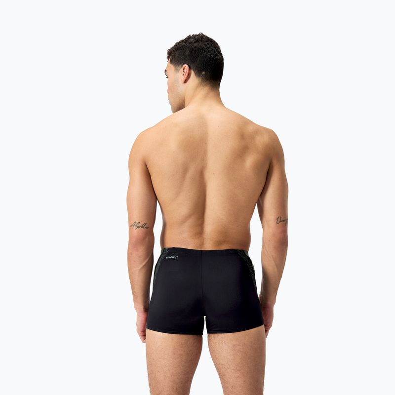 Vyriškos plaukimo trumpikės Speedo HyperBoom Splice Aquashort black/country green 3