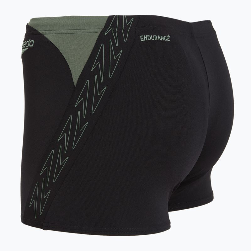 Vyriškos plaukimo trumpikės Speedo HyperBoom Splice Aquashort black/country green 3