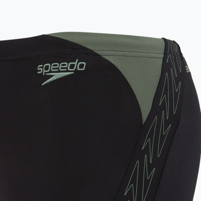 Vyriškos plaukimo trumpikės Speedo HyperBoom Splice Aquashort black/country green 4