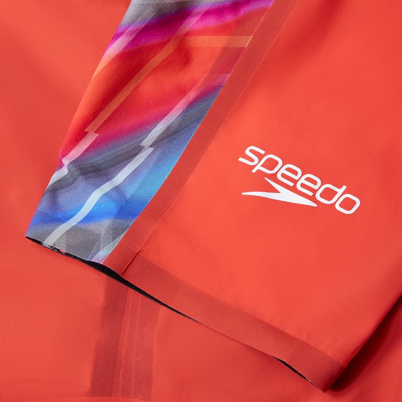 Moteriškas vientisas maudymosi kostiumėlis Speedo Fastskin LZR Pure Valor 2.0 Openback Kneeskin flame red/picton blue 3