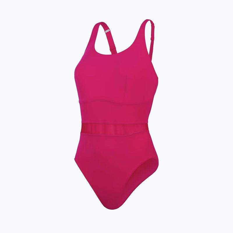 Vientisas plaukimo kostiumėlis Speedo Shaping LuniaGlow One Piece magenta haze