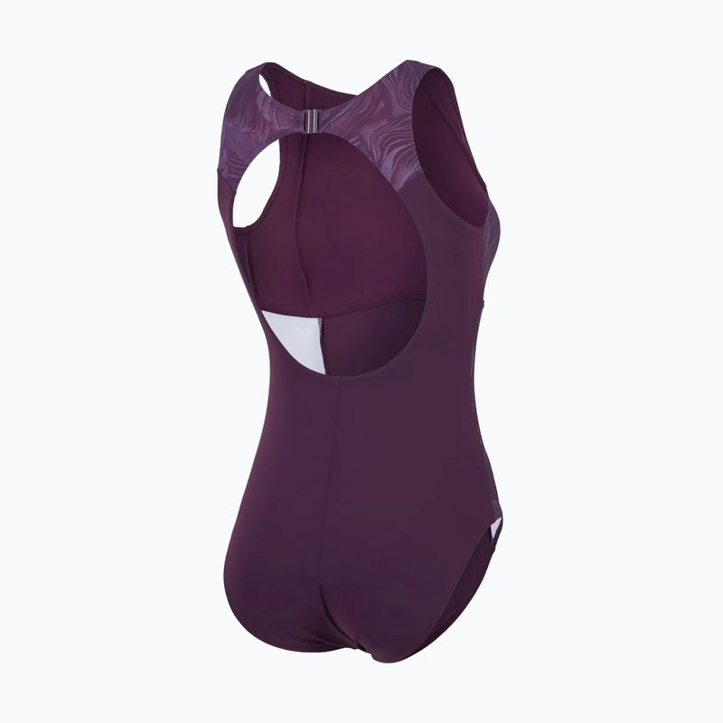 Vientisas plaukimo kostiumėlis Speedo Shaping LapisNite One Piece plum dandy 2