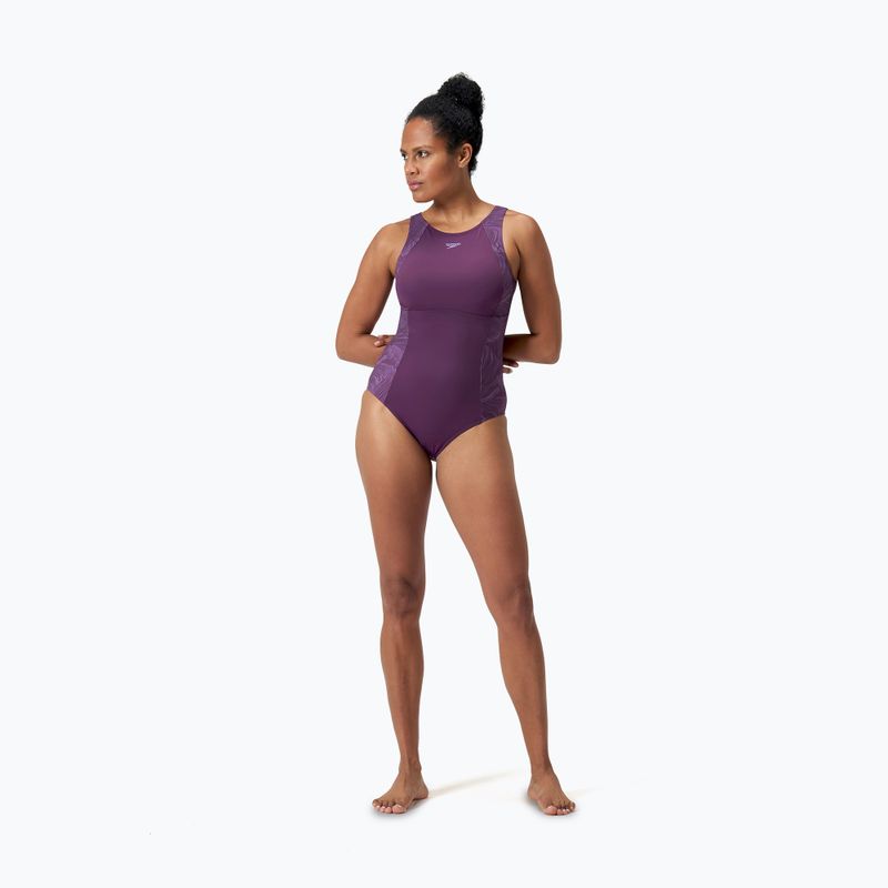 Vientisas plaukimo kostiumėlis Speedo Shaping LapisNite One Piece plum dandy 6