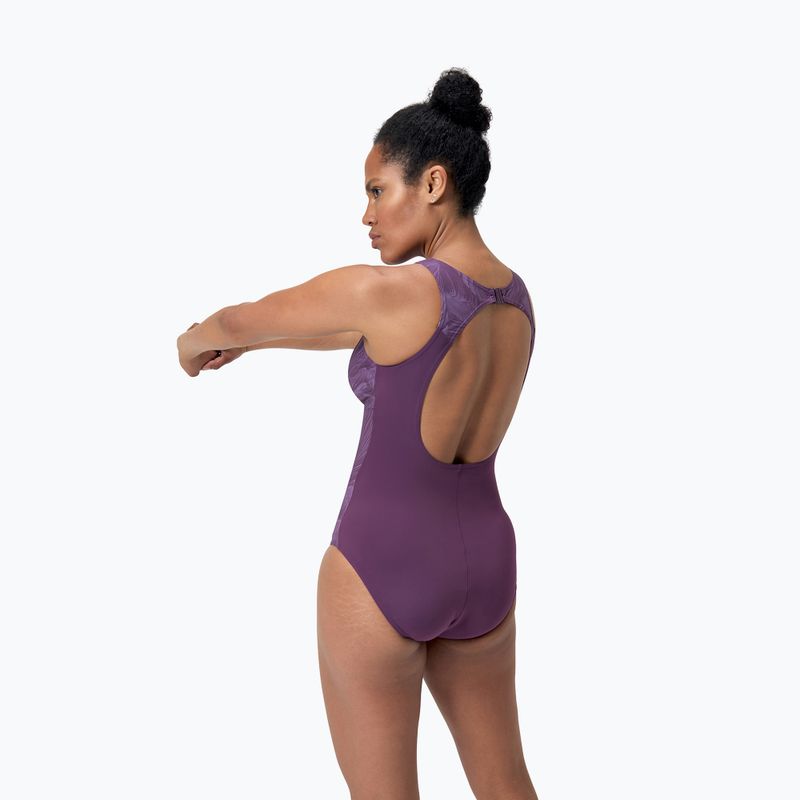 Vientisas plaukimo kostiumėlis Speedo Shaping LapisNite One Piece plum dandy 7