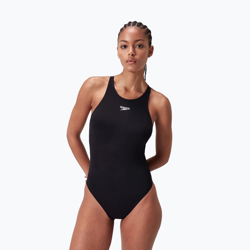 Moteriškas vientisas maudymosi kostiumėlis Speedo Endurance+ V-Back black 6