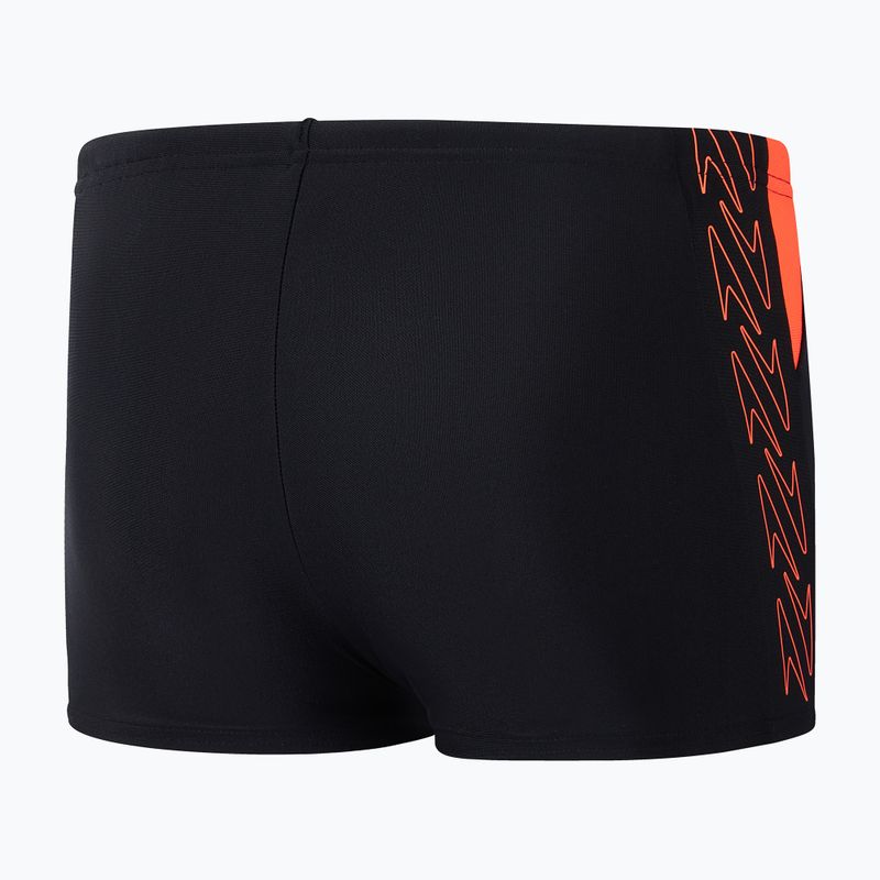 Vaikiškos plaukimo trumpikės Speedo HyperBoom Splice Aquashort black/siren red 2