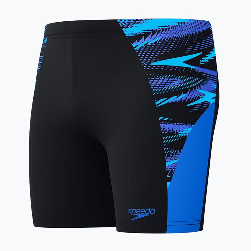 Vyrų plaukimo šortai Speedo Endurance+ Max Splice Jammer black/cobalt pop 3