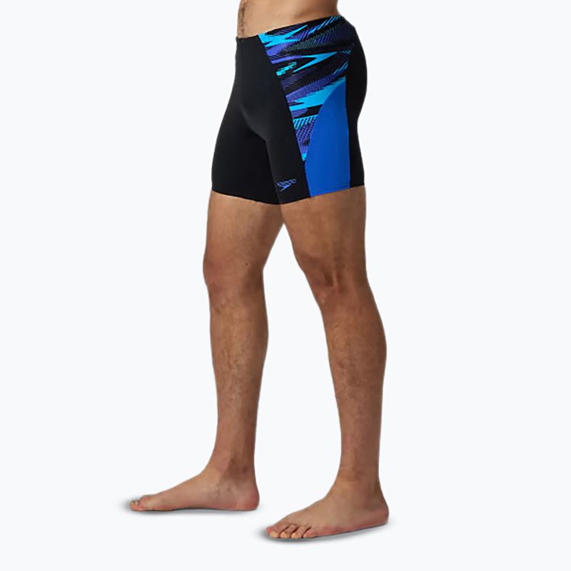Vyrų plaukimo šortai Speedo Endurance+ Max Splice Jammer black/cobalt pop 4