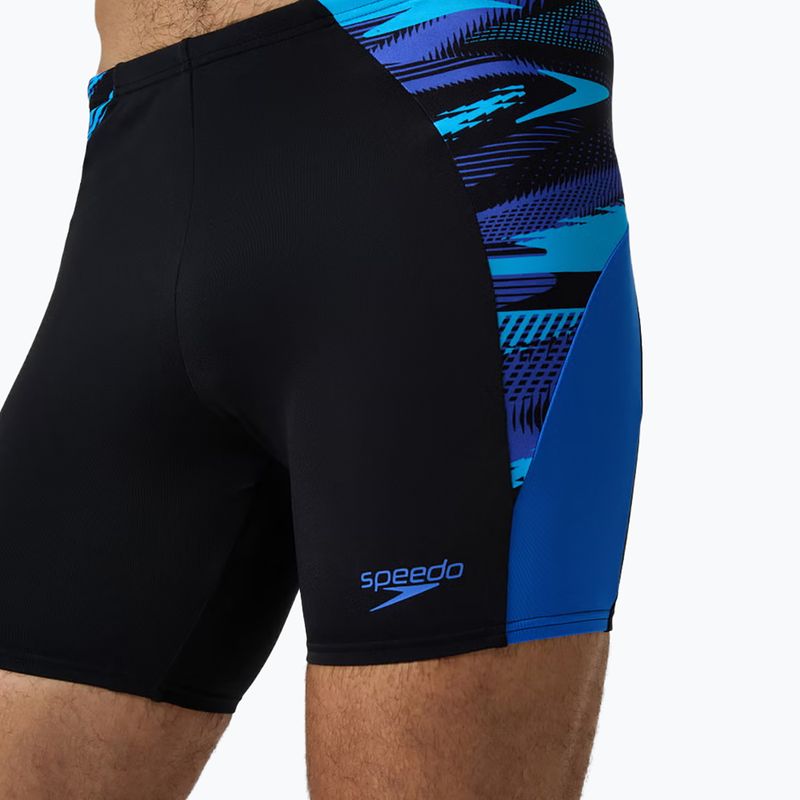 Vyrų plaukimo šortai Speedo Endurance+ Max Splice Jammer black/cobalt pop 8
