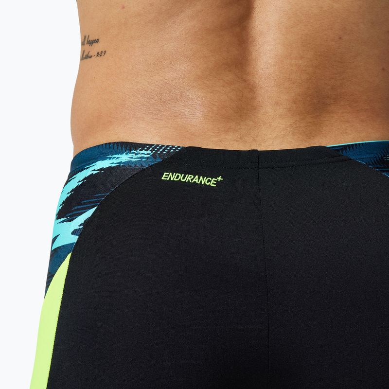 Vyriškos plaukimo trumpikės Speedo Endurance+ MAX Splice Aquashort black/hyper yellow 4