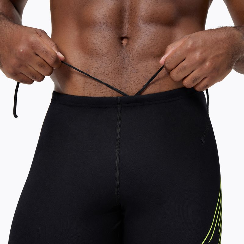 Vyriški plaukimo šortai Speedo HyperBoom Placement Jammer black/hyper yellow 4