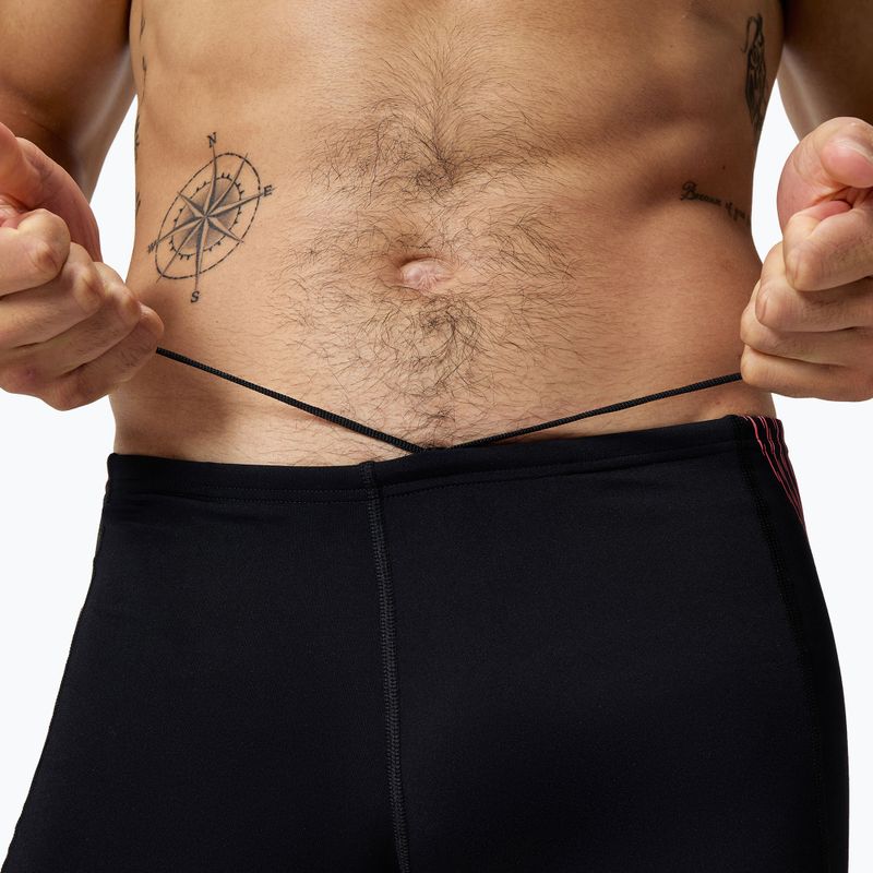 Vyriškos plaukimo trumpikės Speedo Tech Panel Aquashort black/coral sands 3
