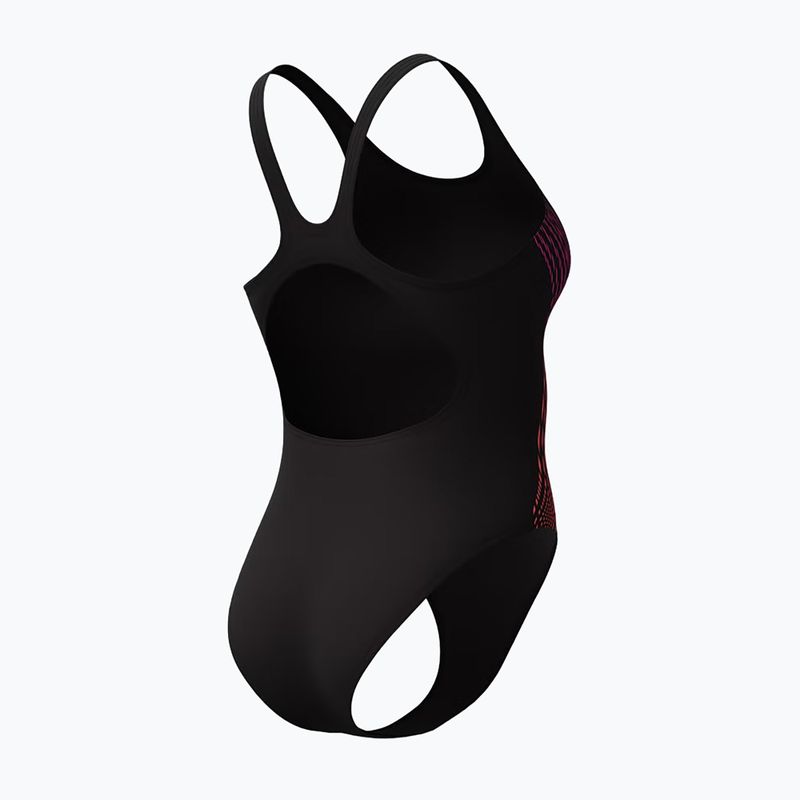 Moteriškas vientisas maudymosi kostiumėlis Speedo Placement Muscleback neon violet 6