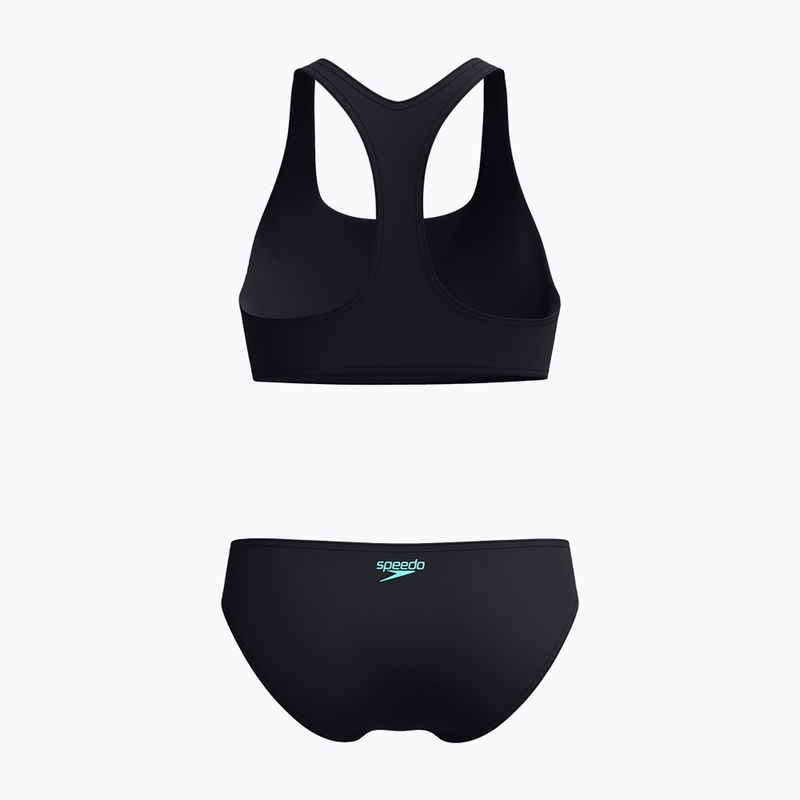 Moteriškas dviejų dalių maudymosi kostiumėlis Speedo Placement Bikini set arctic glass 2