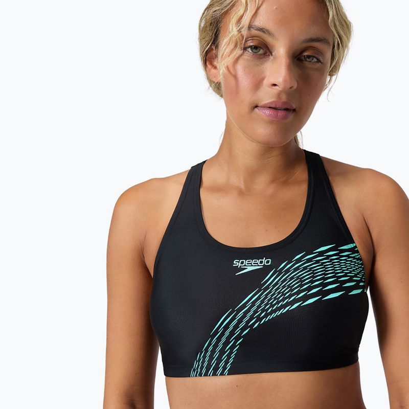 Moteriškas dviejų dalių maudymosi kostiumėlis Speedo Placement Bikini set arctic glass 9