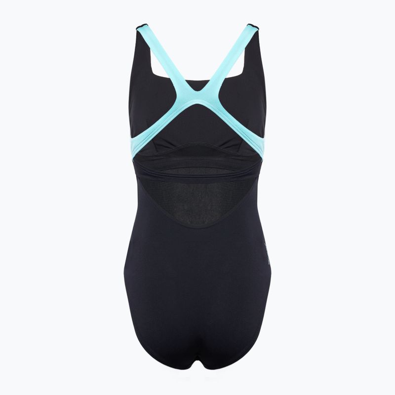 Moteriškas vientisas plaukimo kostiumėlis Speedo Flex Band with Swim Bra anthracite 2