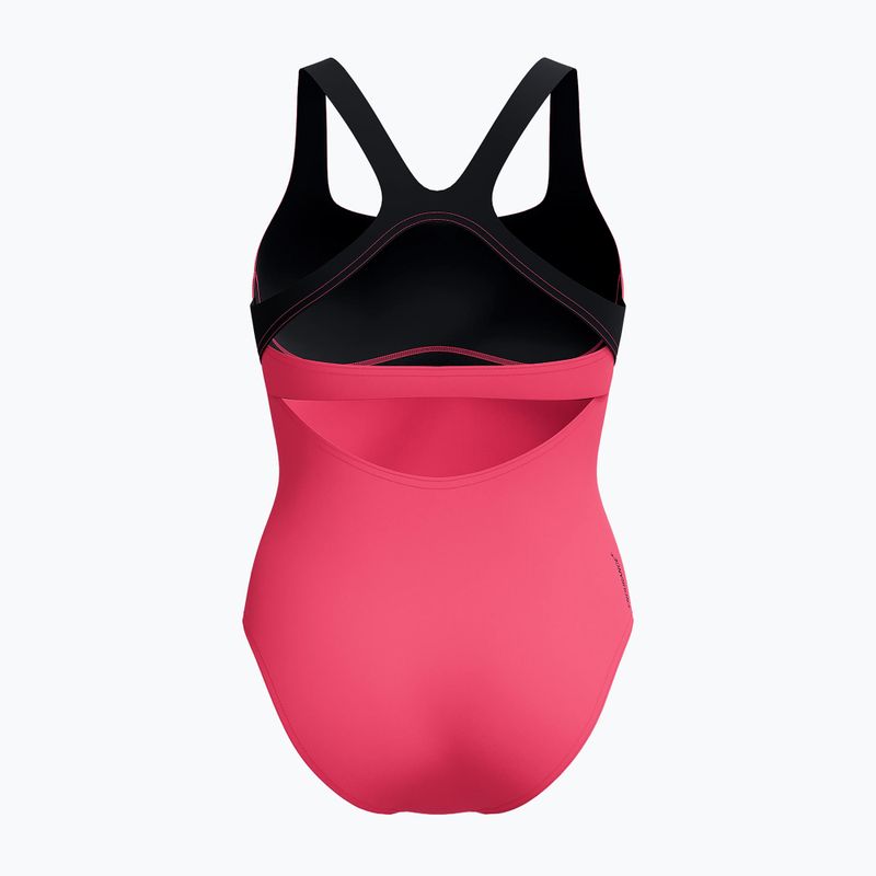 Moteriškas vientisas maudymosi kostiumėlis Speedo Flex Band with Swim Bra raspbery fill/vermilion/punch 8