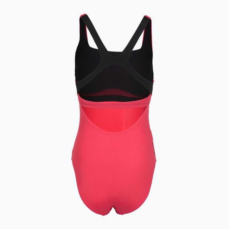Moteriškas vientisas maudymosi kostiumėlis Speedo Flex Band with Swim Bra raspbery fill/vermilion/punch 8